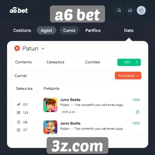 Novidades na interface do usuário do A6 Bet